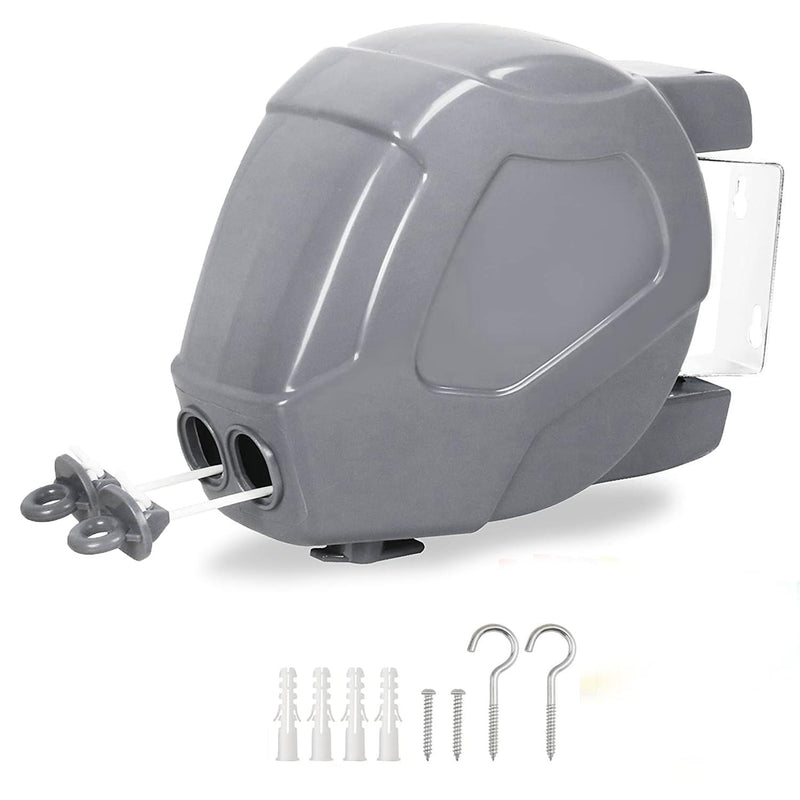 30M Retractable Washing Line - Grey image 0