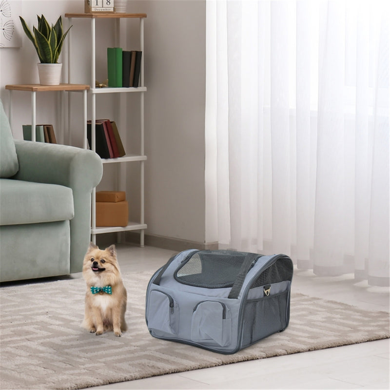Pet Carrier, Grey, Oxford cloth