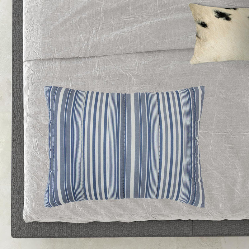 Multi Blues King 100% Cotton 300 Thread Count Machine Washable Down Alternative Comforter-0