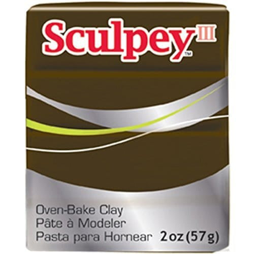Sculpey III Polymer Clay Suede Brown-0
