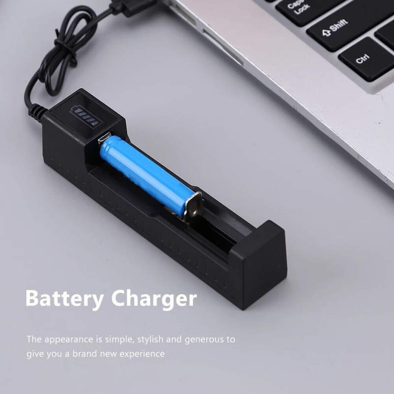2pcs 3000mAh 18650 Rechargeable Batteries+1x USB Battery Charger Set image 0