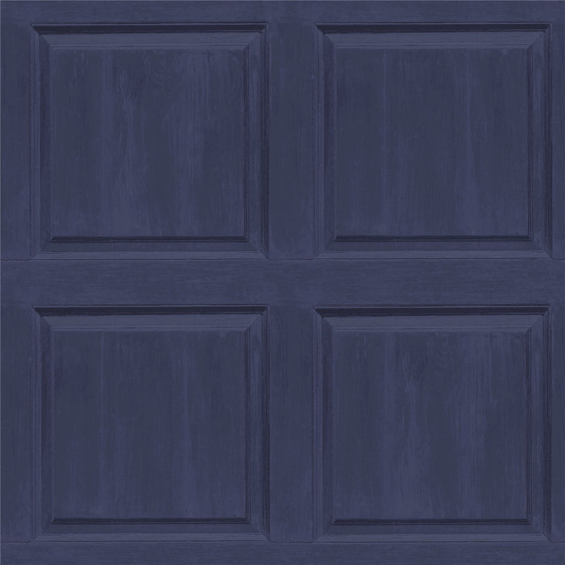 Washed Panel Navy Wallpaper image 0
