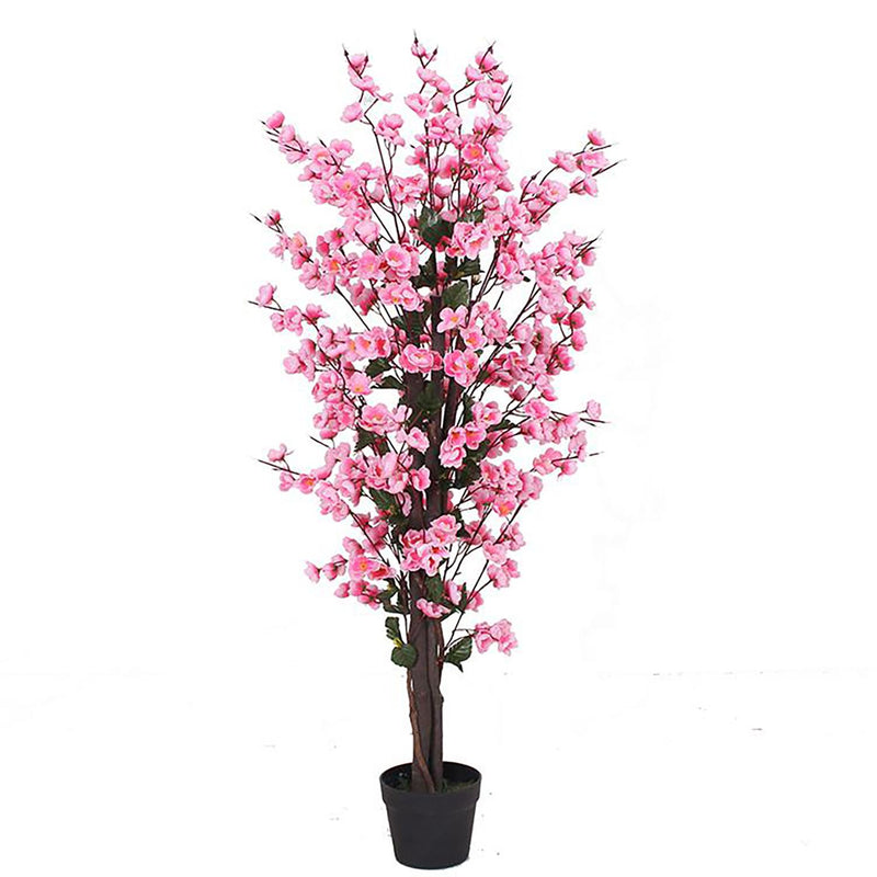 120cm Artificial Pink Blossom Tree image 0