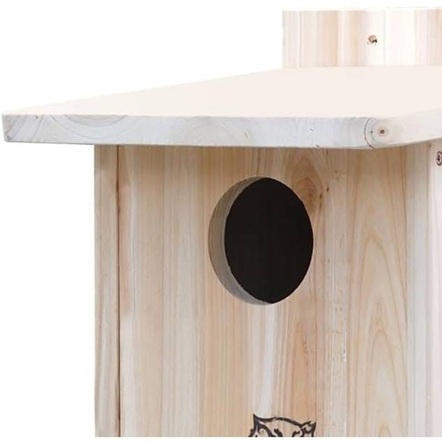 Sturdy Wood Bird House for Owls and Kestrels-0