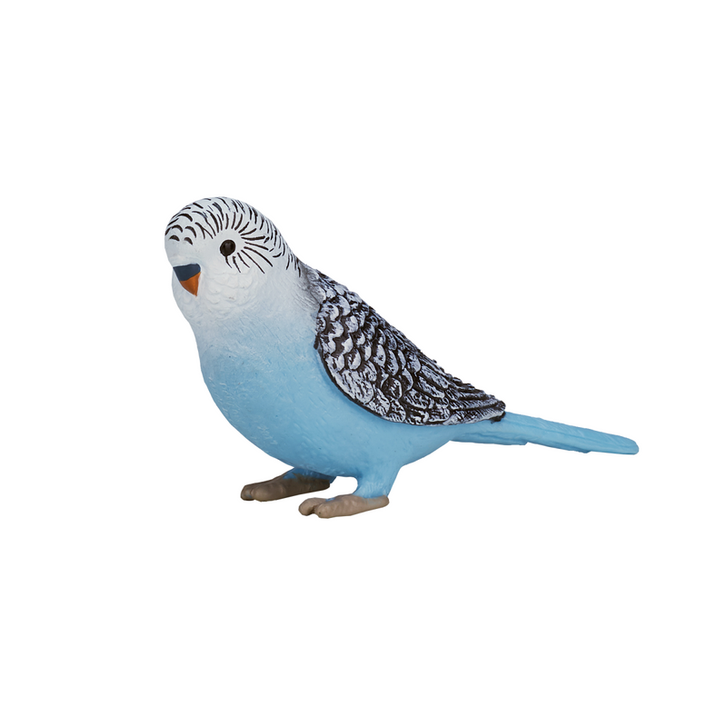 Blue Budgerigar Toy  Realistic Exotic Bird Figurine image 0