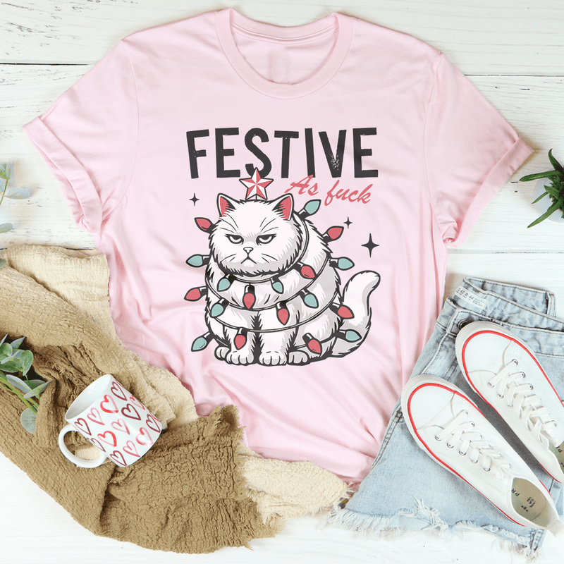Festive As F-ck Tee-0
