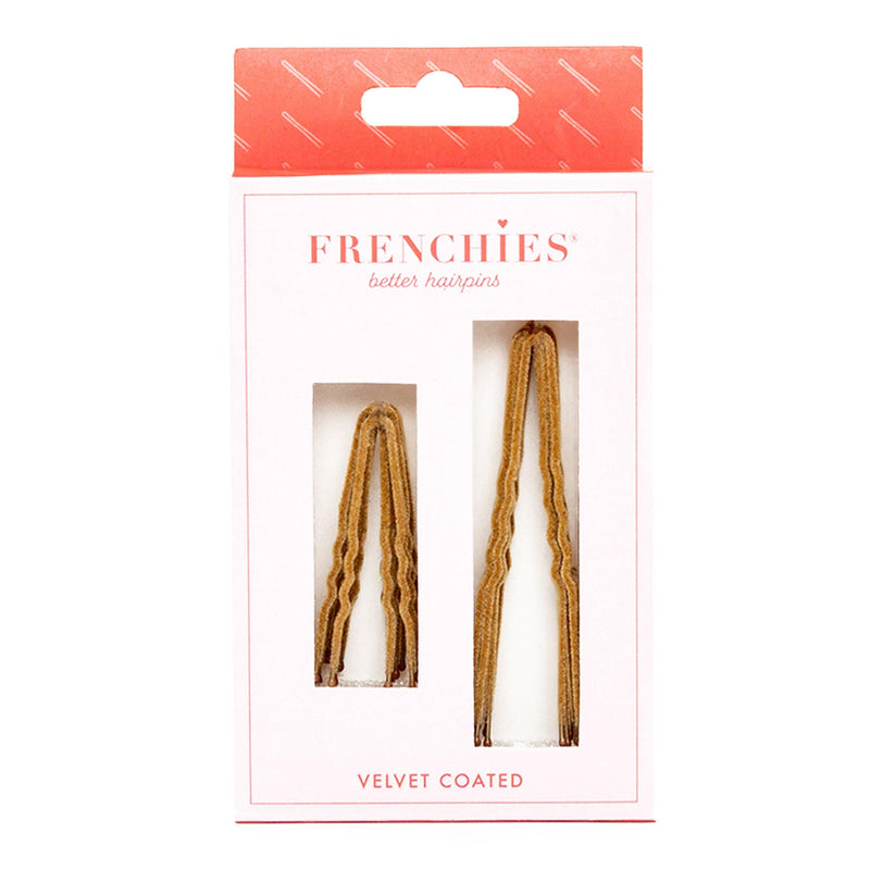 Frenchies Blonde Velvet Hairpins-0