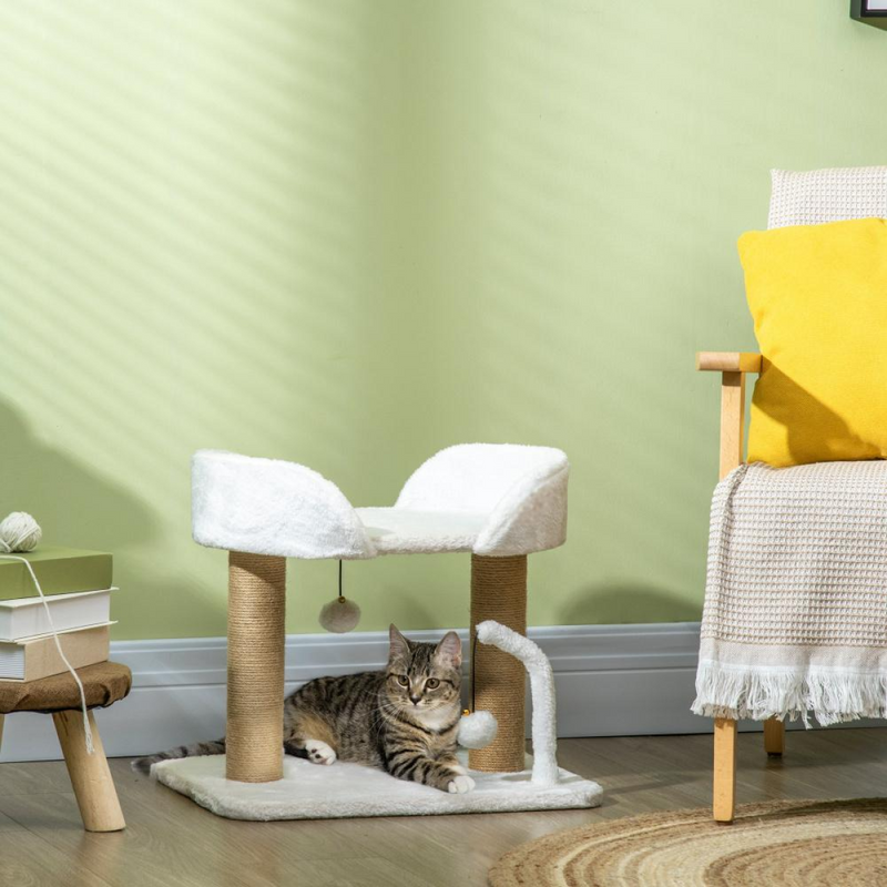 Cat Tree 48 x 38 x 42cm, White