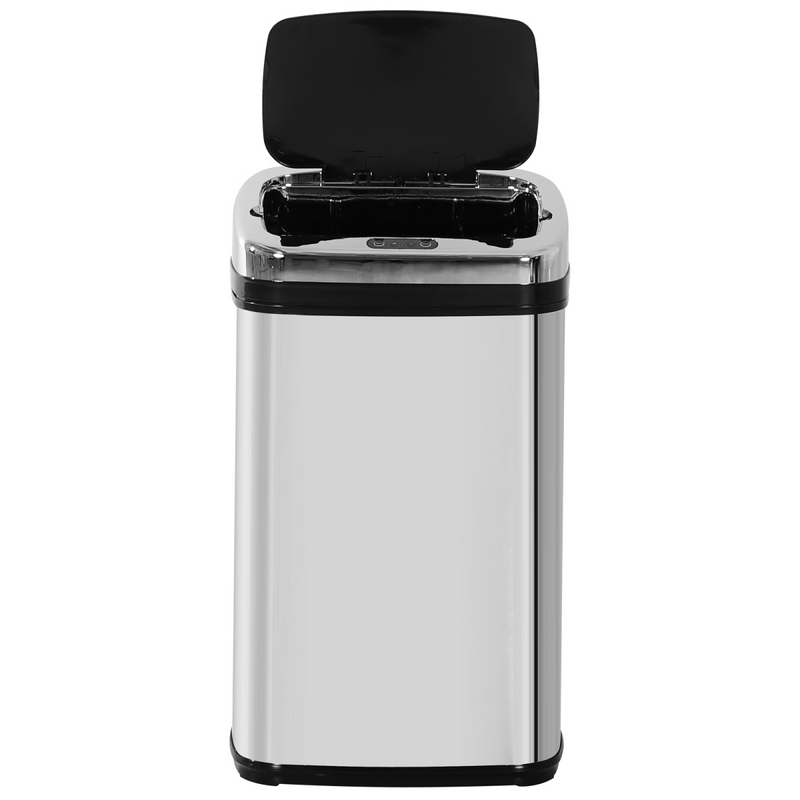 30L Automatic Kitchen Bin with Lid and Infrared Motion Sensor Silver
